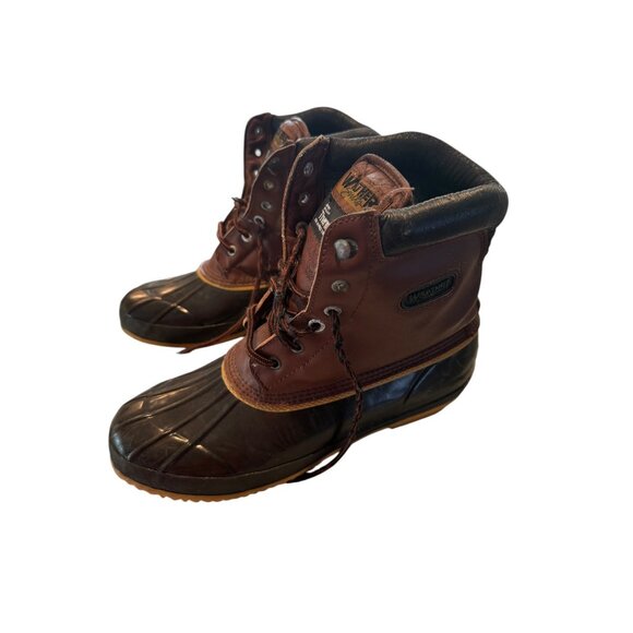 Weather Spirits Thermolite Insulated Mens Duck Boots Size 11 Brown & Black - Picture 4 of 8